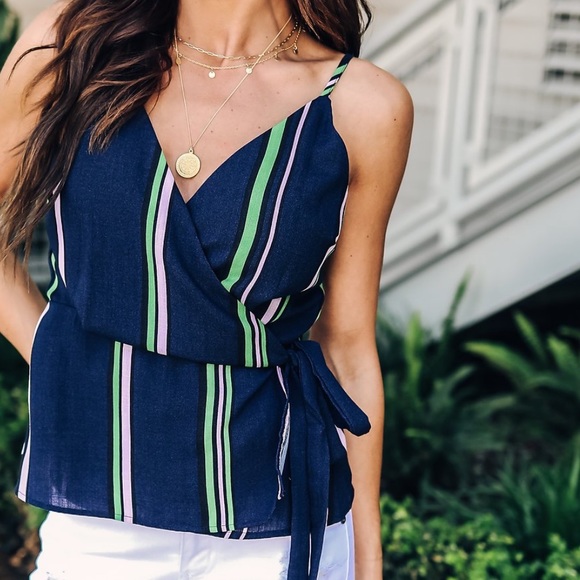 Vici: Sticks & Stones Wrap Tank - Picture 1 of 2